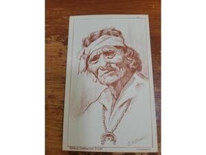 Vintage E.H. Bishoff Navajo Character Study Postcard